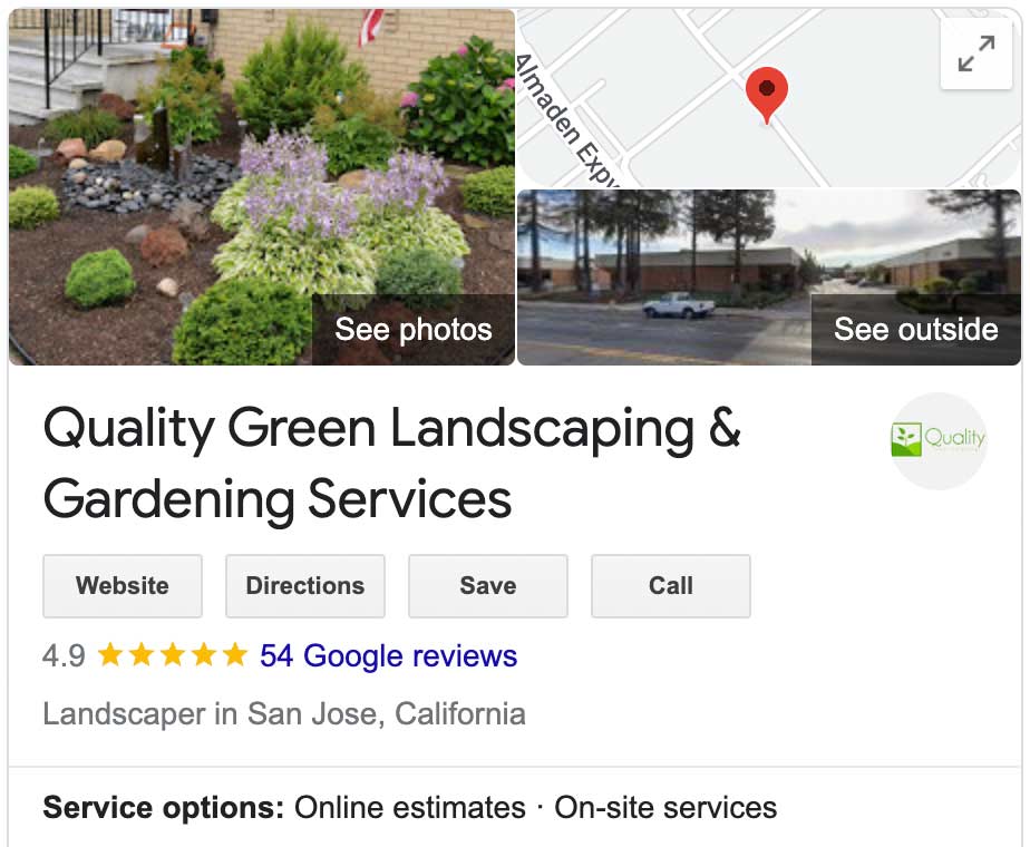 Quality Green Landscaping Reviews GMB